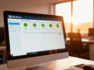 Cyfrowa kłódka i tarcza symbolizujące zaawansowane zabezpieczenia danych w formularzu kontaktowym na stronie WordPress.