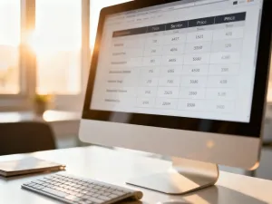 Nowoczesny laptop z panelem WordPress w słonecznym biurze, symbolizujący optymalizację i szybkość działania strony.