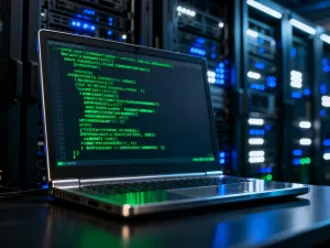 Wizualizacja cyfrowej sieci połączonych witryn WordPress, wychodzących z jednego centralnego punktu.